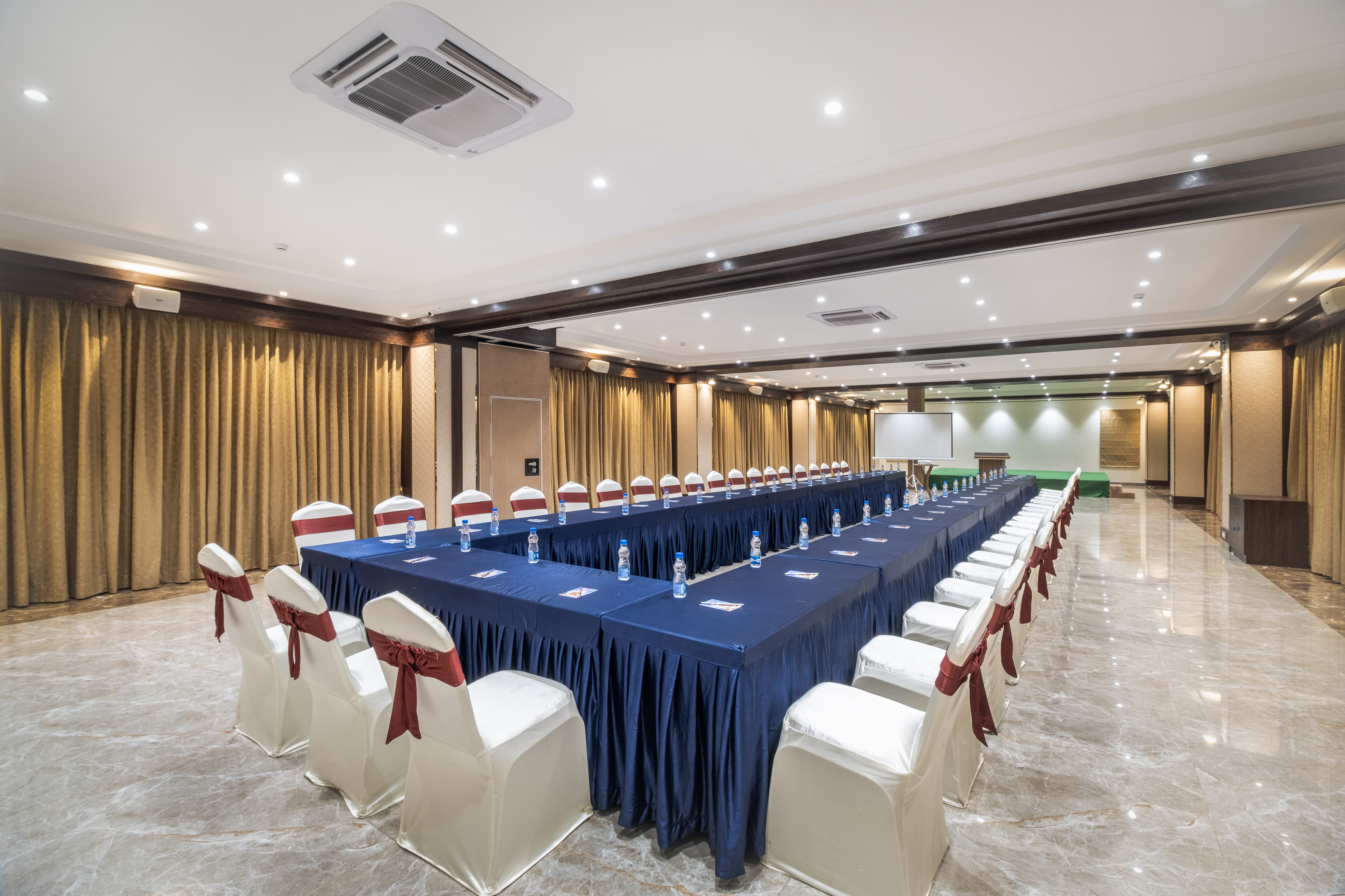 Elegant Reception Hall Lighting in Amalapuram