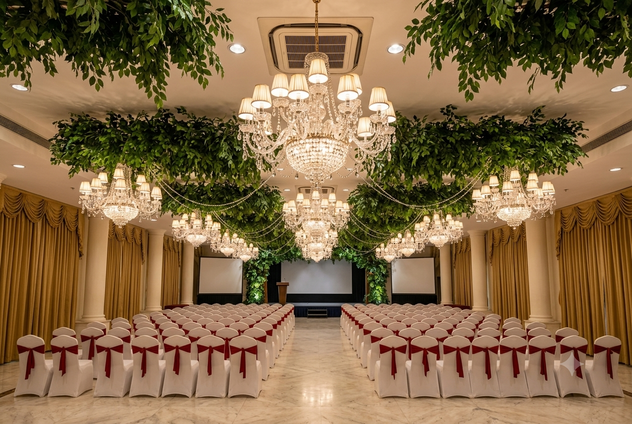 Elegant Chandelier Lighting Decor Detail