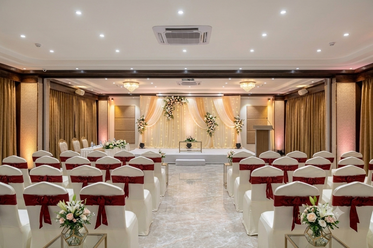 Example Stage Decor at ABCD Function Hall
